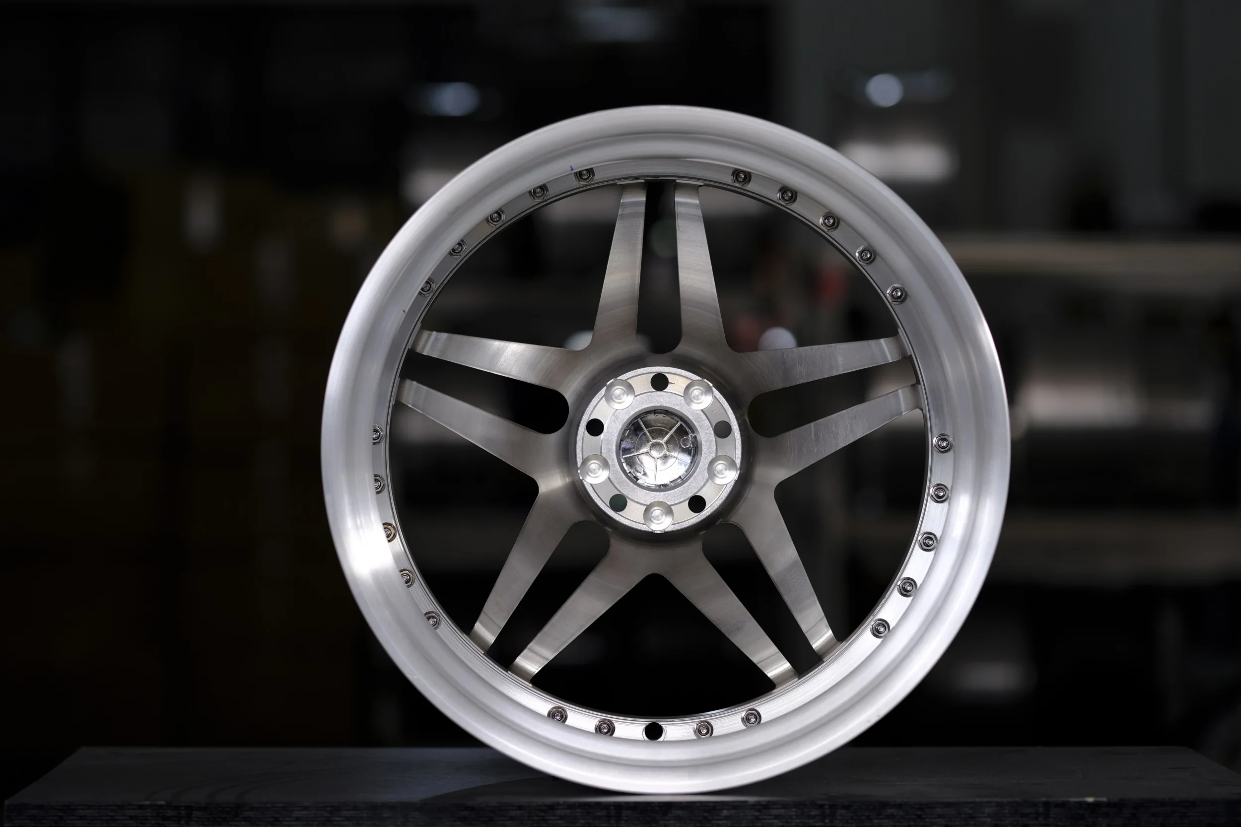 WRS740 Silver Multi Spoke Deep Concave Big Lip Forged Wheels T6061 Aluminium Car Rims for Aftermarket