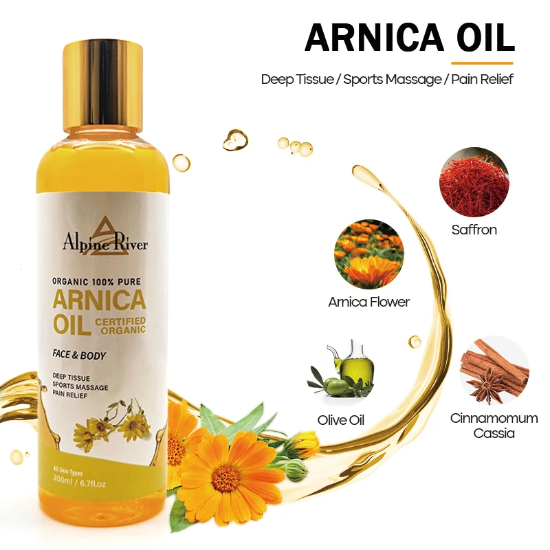 Oem100% Natural Organic Mountain Body Health Care Products Can Effectively Eliminate Congestion And Swelling Arnica Massage Oil