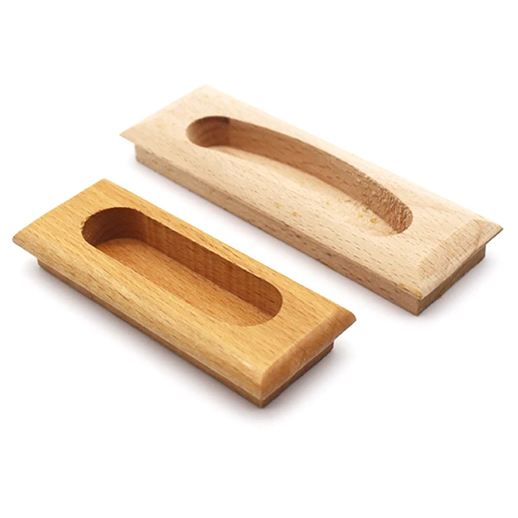 Eco-friendly Oak Beech Pine Birch Handle New Kitchen Cabinet Wood Handle For Furniture Cupboard Drawer