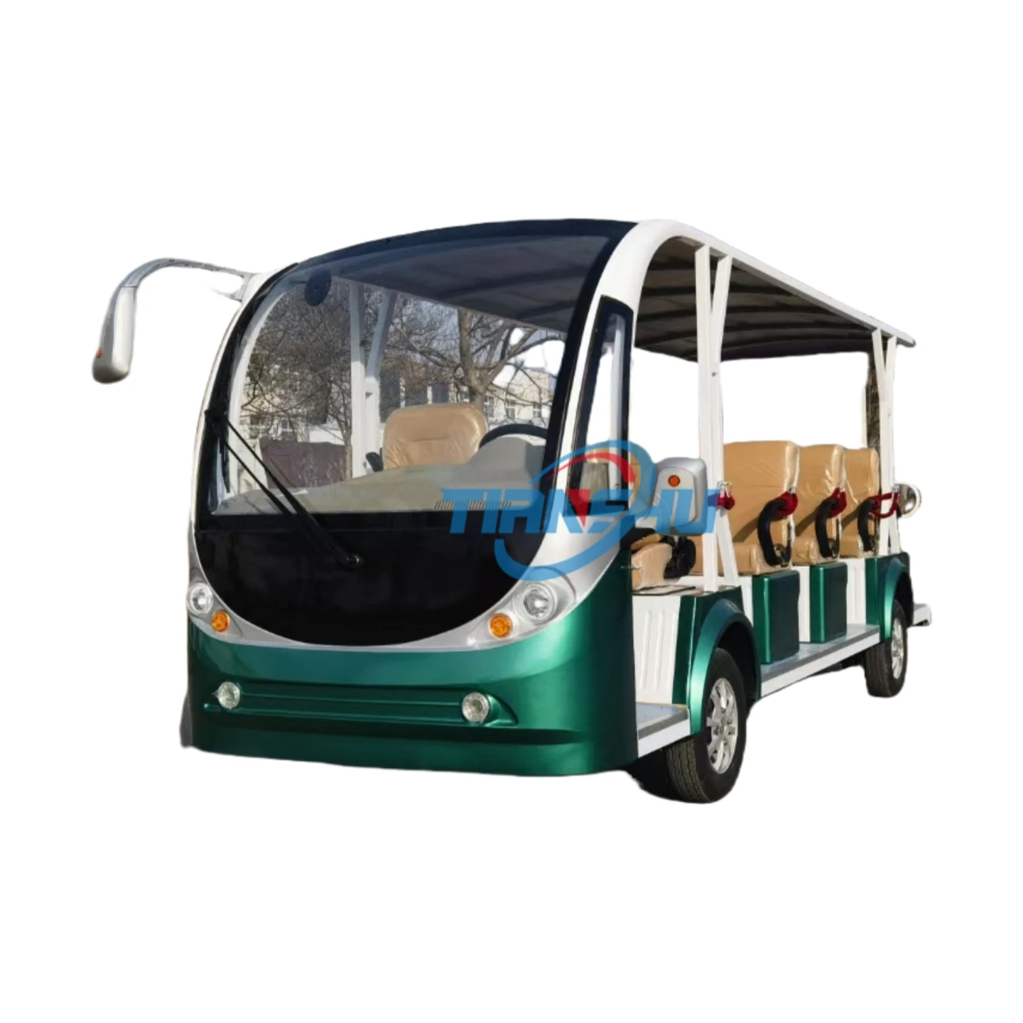 China Factory Direct 14 Seats Sightseeing Electric Bus for Hotel and Golf Course Sightseeing Buggy Sightseeing Tourist Car
