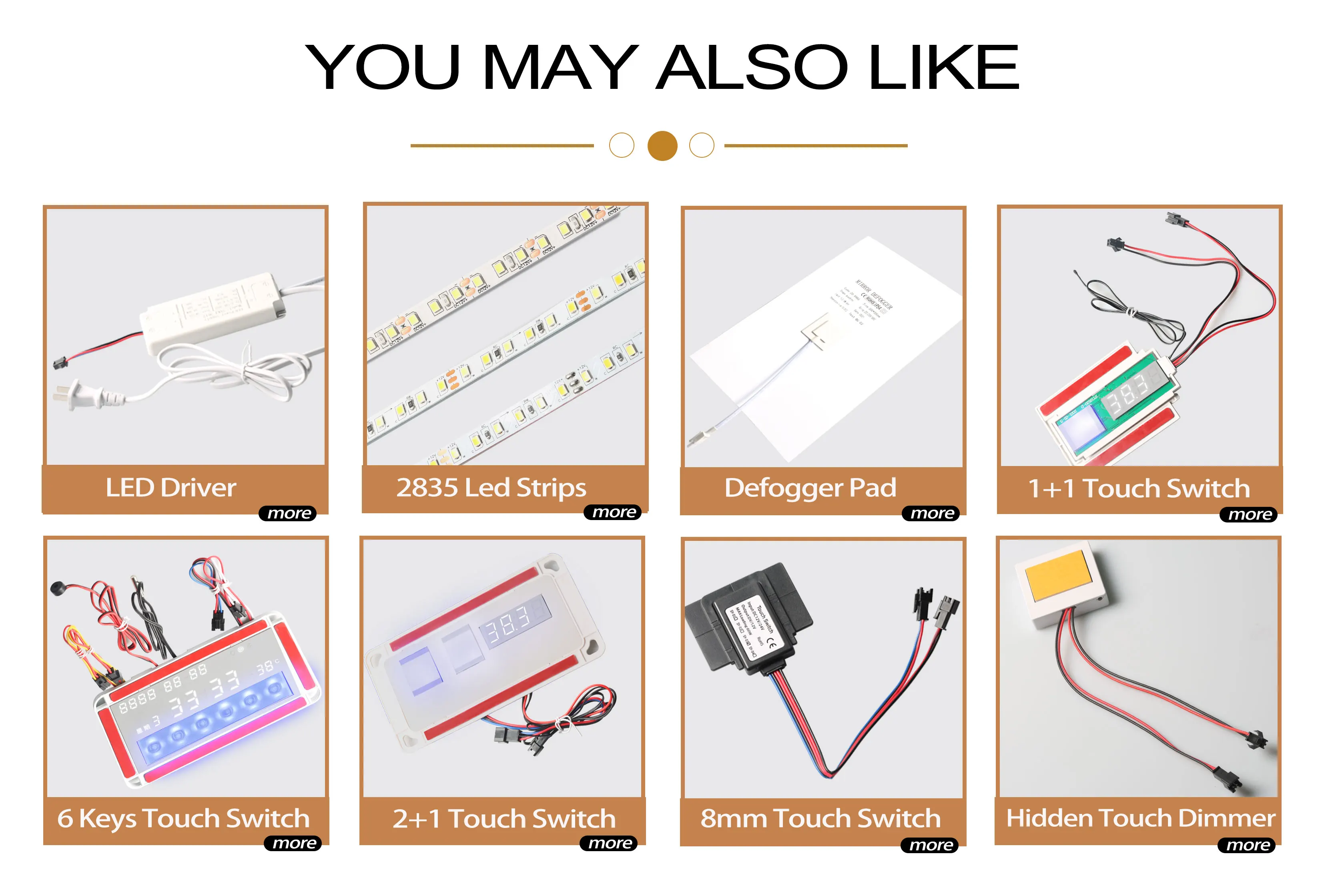 LED touch sensor switch 12V 5A 60W can penetrate wood, tile, stone, plastic touch switch