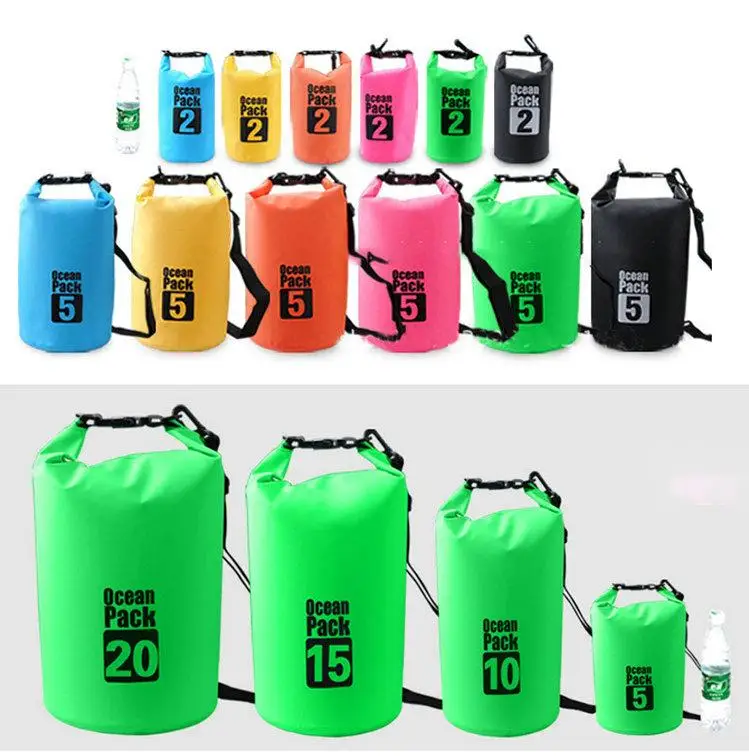 Tarpaulin 5l Ocean Pack Outdoor Waterproof Dry Bag Pvc Outdoor Sport 250D-500D PVC or Polyester Fabrics with Shoulder Straps