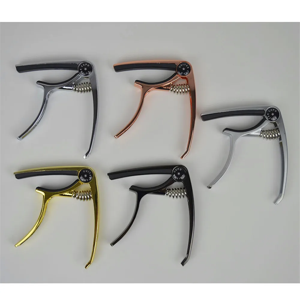 Оптовая продажа высококачественный флагманский гитарный каподастр с покрытием из цинкового сплава прочный Регулируемый