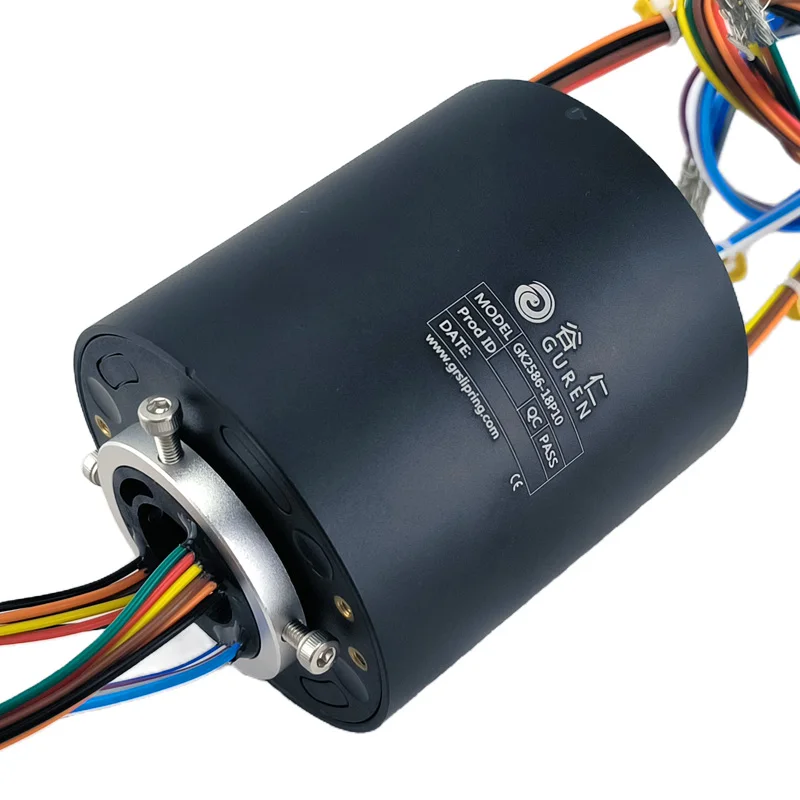 24-way 10A hollow through-hole electric slip ring rotating electric joint motor rotating conductive ring
