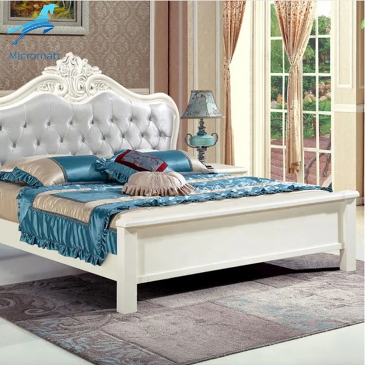 Bedroom Set Furniture Frame King Modern Luxury pine Double Bed