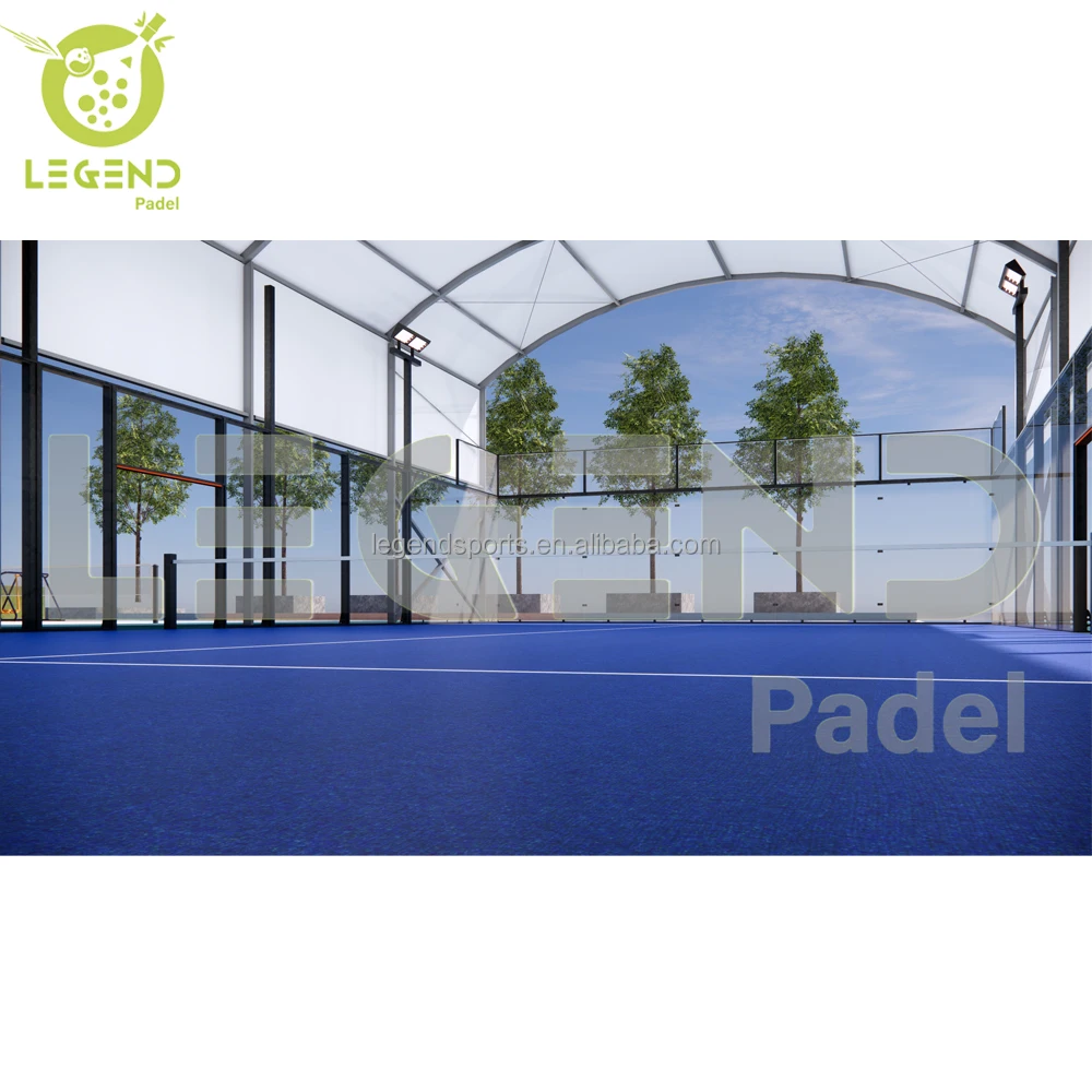High quality Outdoor Paddle Tennis Court Sports Modular Cancha De Padel Tent  Padel Tennis Court with Cover Roof