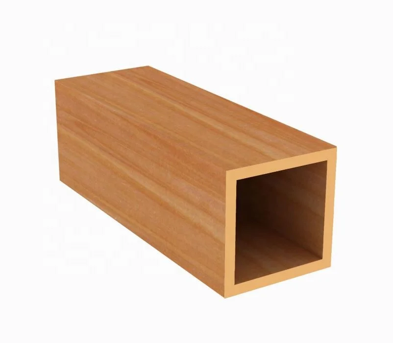 Wpc Wood Composite Timber Tube,Teak Wood Logs Timber For Outdoor Sun Shading,Wall Cladding 65*25mm China Supplier