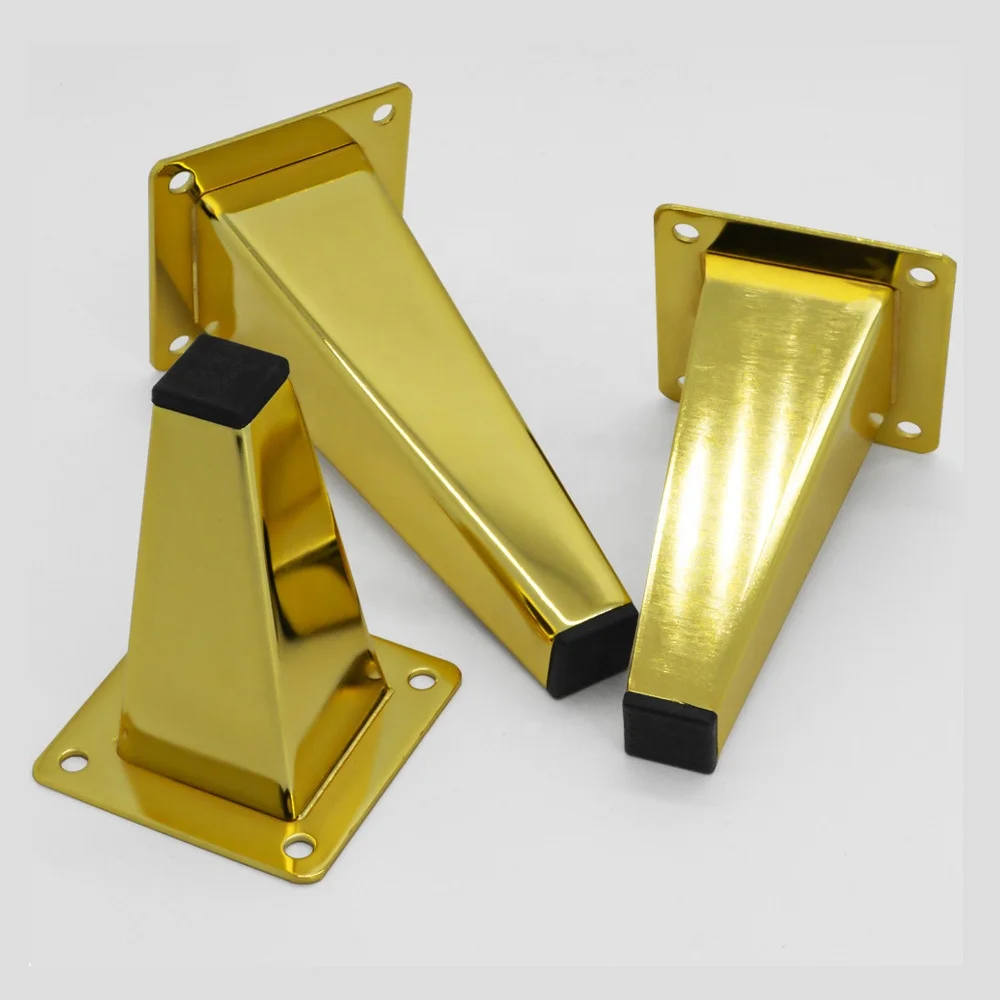 Furniture Legs Modern Luxury Side Bedside Bench TV Stand Feet Steel Gold Metal Cabinet Sofa Furniture Bed Legs For Furniture