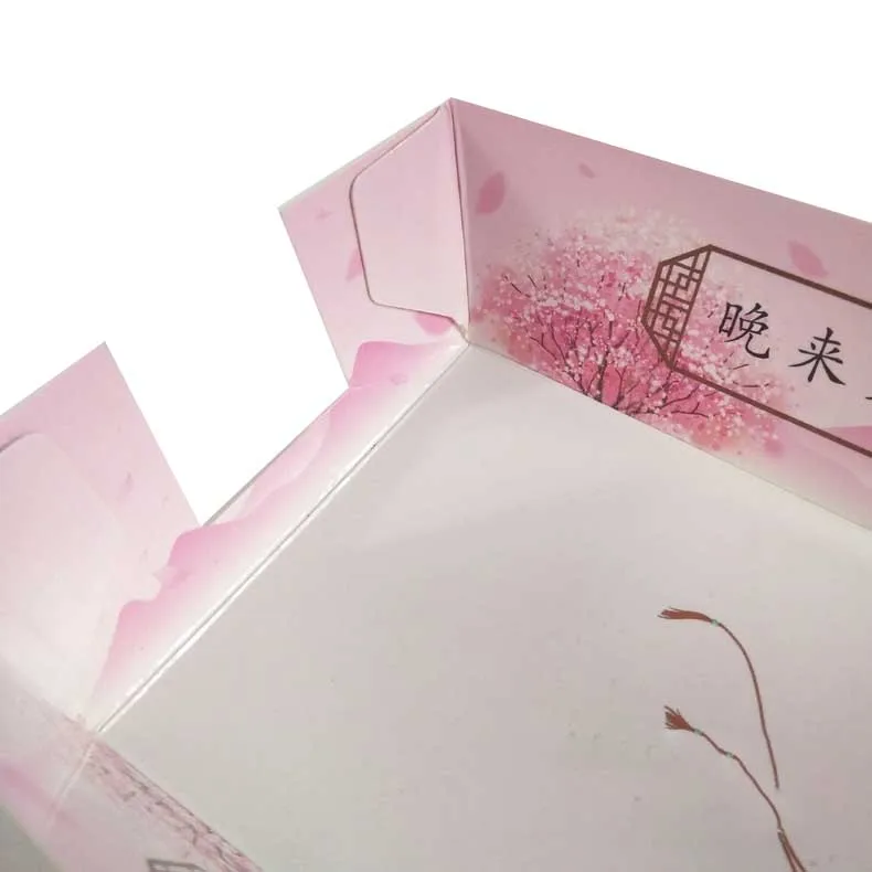 Custom lolly waffle stick box ice cream bubble waffle paper tray donut pack