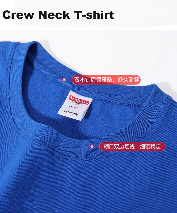 Sporty golf casual black 260gsm 100 cotton boys pima cotton customize plus size embroidered t-shirt