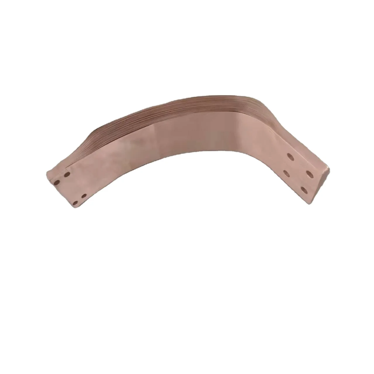 Copper foil laminated busbar soft connection for power system