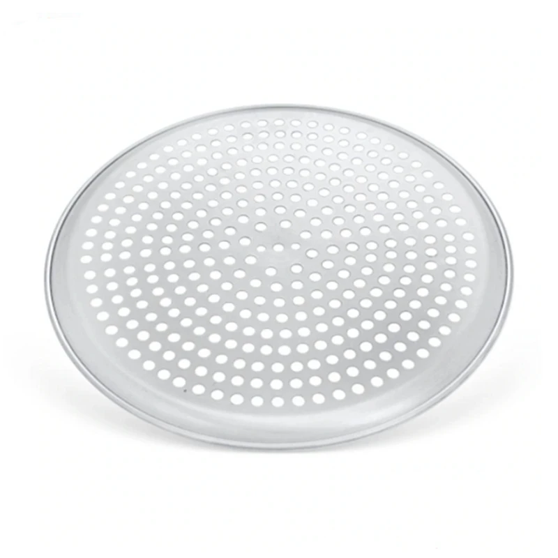 Aluminum Coupe Perforated Pizza Tray Used For Pizza Dessert Pastry For Kitchen Tools