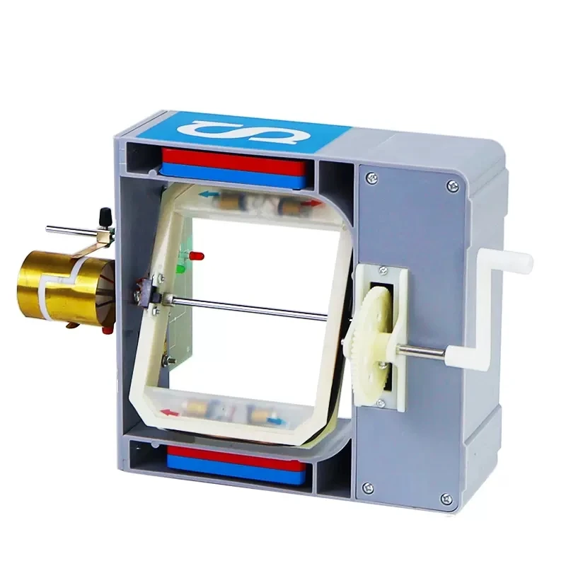 Physics teaching instrument motor model principle description Ac/DC generator