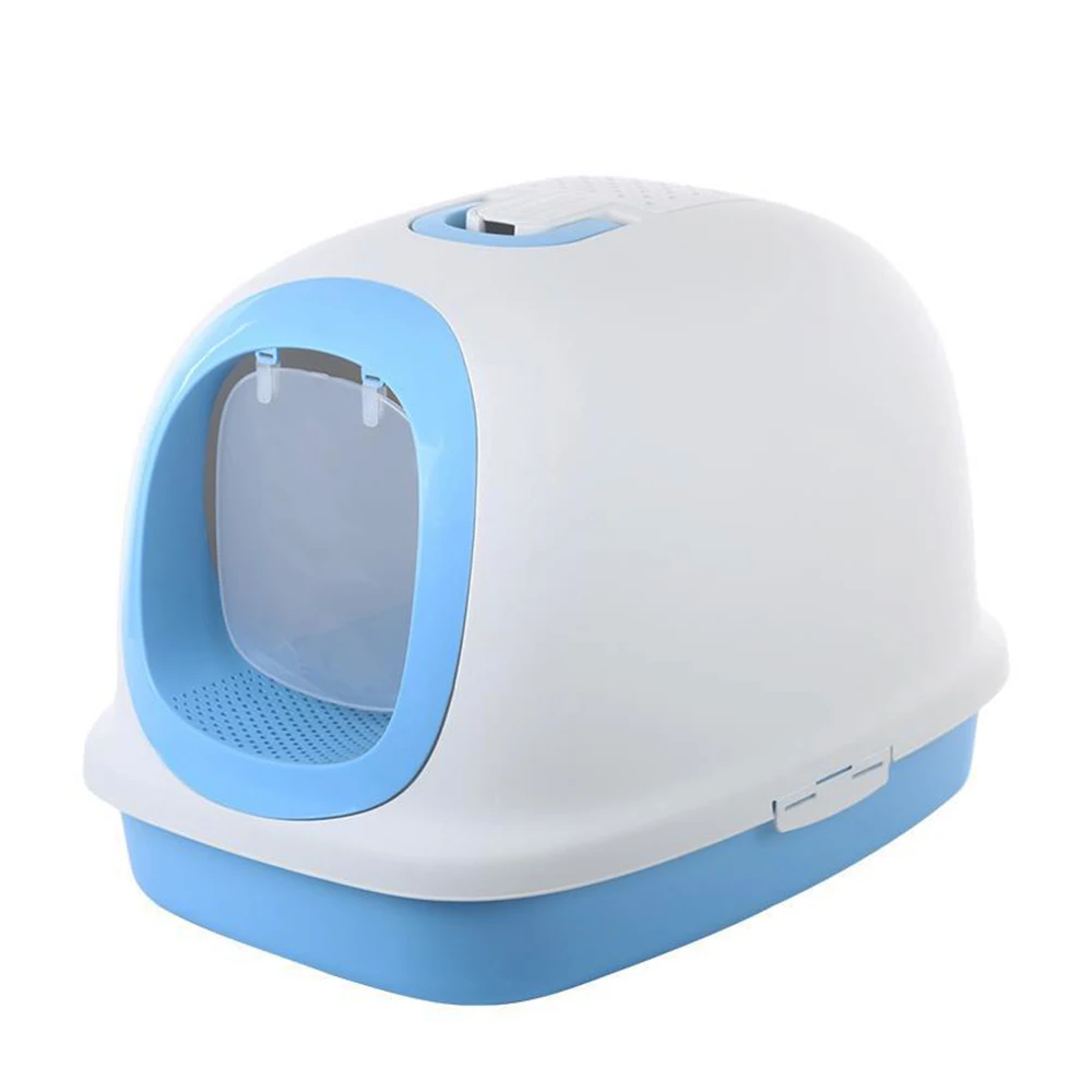 New Big Sized Enclosure Covered Pet Toilet Tray Box for Cats with Filter