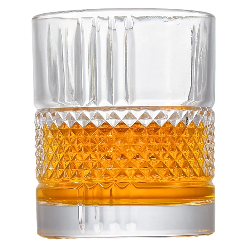 unique design swivel whiskey glass rotating whisky glasses tumbler glass drink whiskey sublimation custom logo