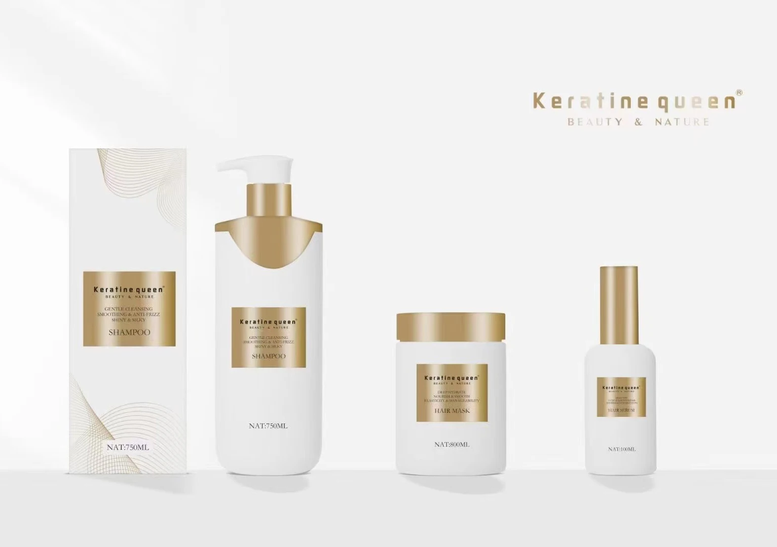 Private Label gentle cleansing smoothing and anti frizz  Sulfate Free Shampoo And Conditioner Set