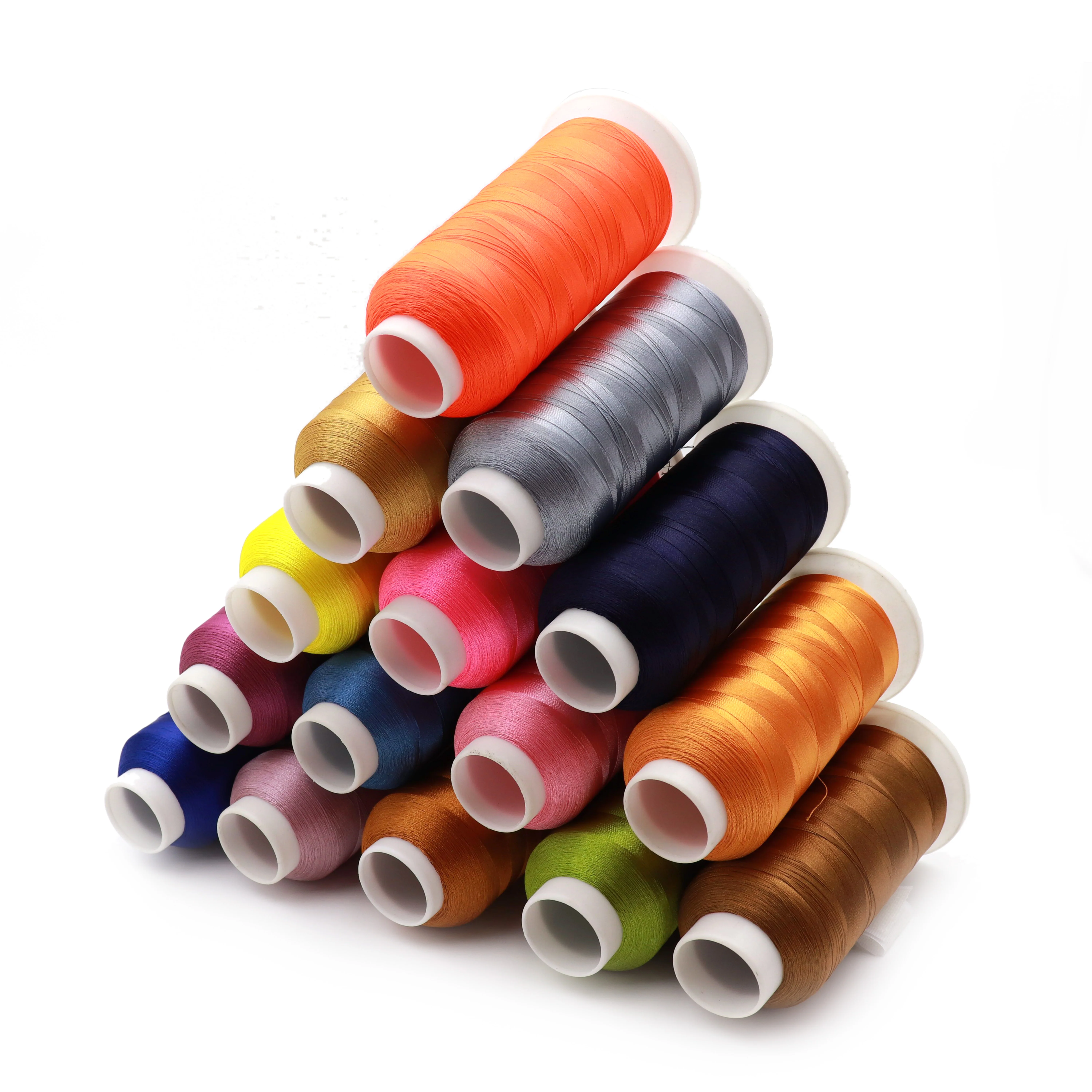 720 colors trilobal polyester neon chenille embroidery thread  price For embroidery bags