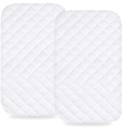 Waterproof Bassinet Ultra Soft Bamboo Mattress Pad Cover Protector