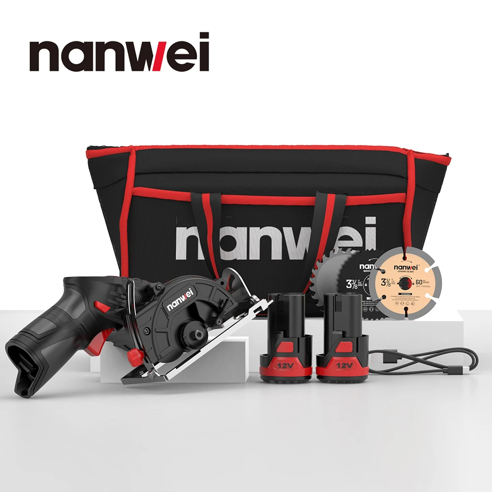 NANWEI Strong Power Corded Portable Sliding Circular Saw Hand Held Electric Circular Saw For Wood Cutting