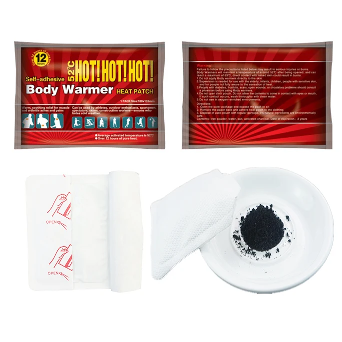 Hot sale adhesive disposable heating pad/ body warmer patch for keep warmer in winter
