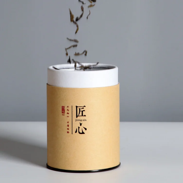 100% biodegradable kraft paper tea packaging paper tube for tea