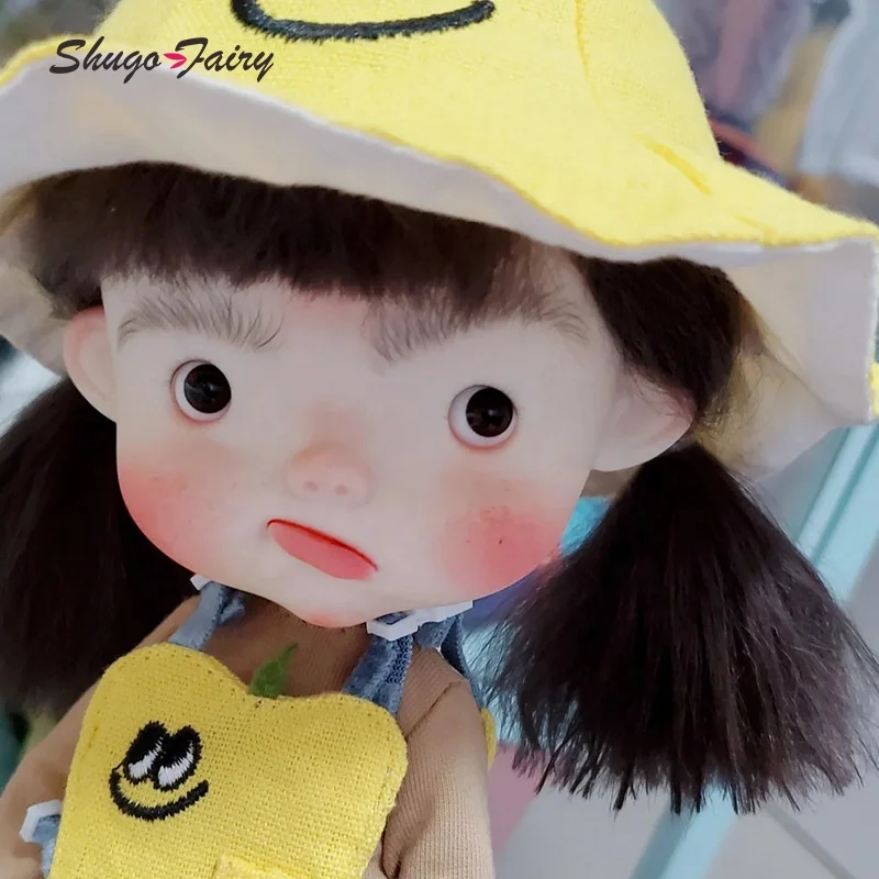 Preorder ShugaFairy Dawai Bjd Dolls 1/6 Big Head Crooked Mouth Expression Naughty Kids Style High Quality Ball Jointed Doll Toys