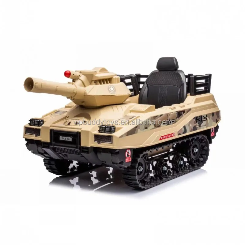 VIP Buddy New Model Double-drive Ride On Car 12v 24V Plastic Electric Battery Operated Kids Ride On Army Tank