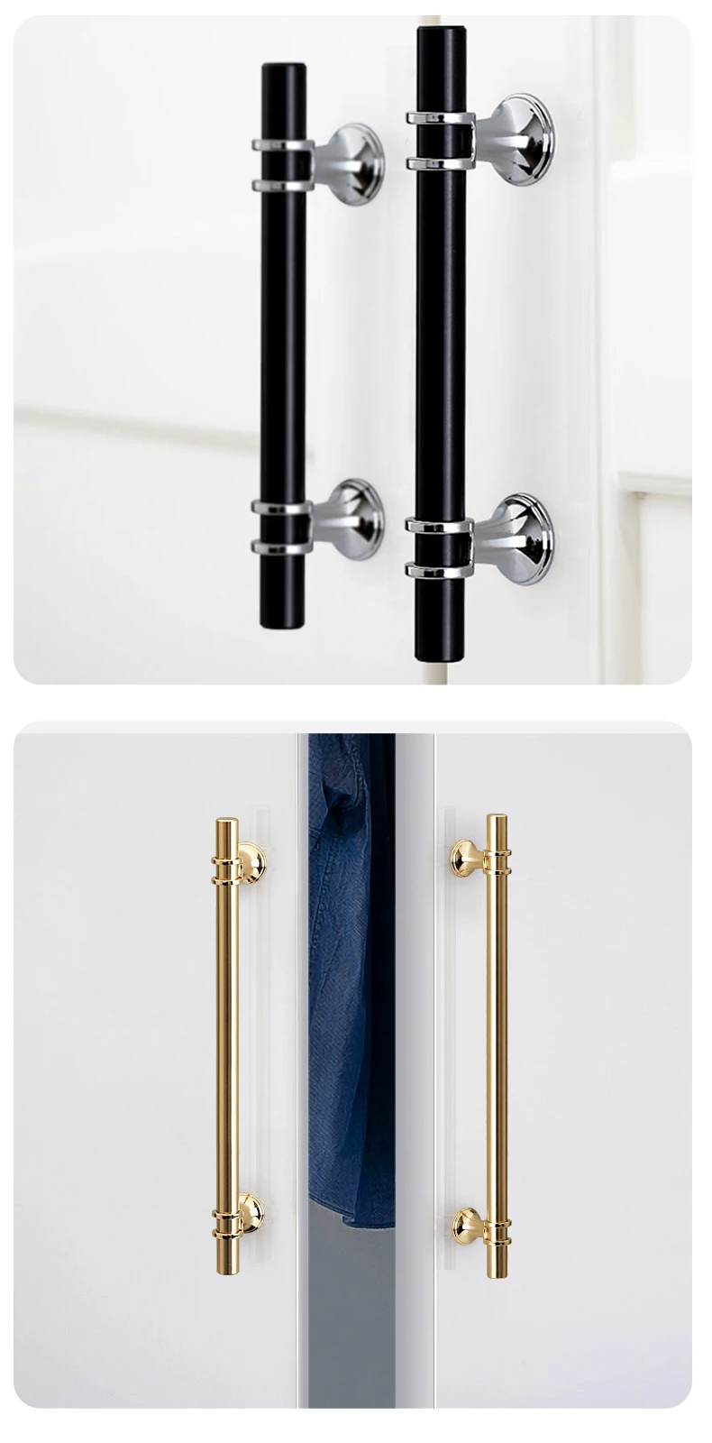 norbic furniture wardrobe cabinet door handle stainless steel hollow pull handles