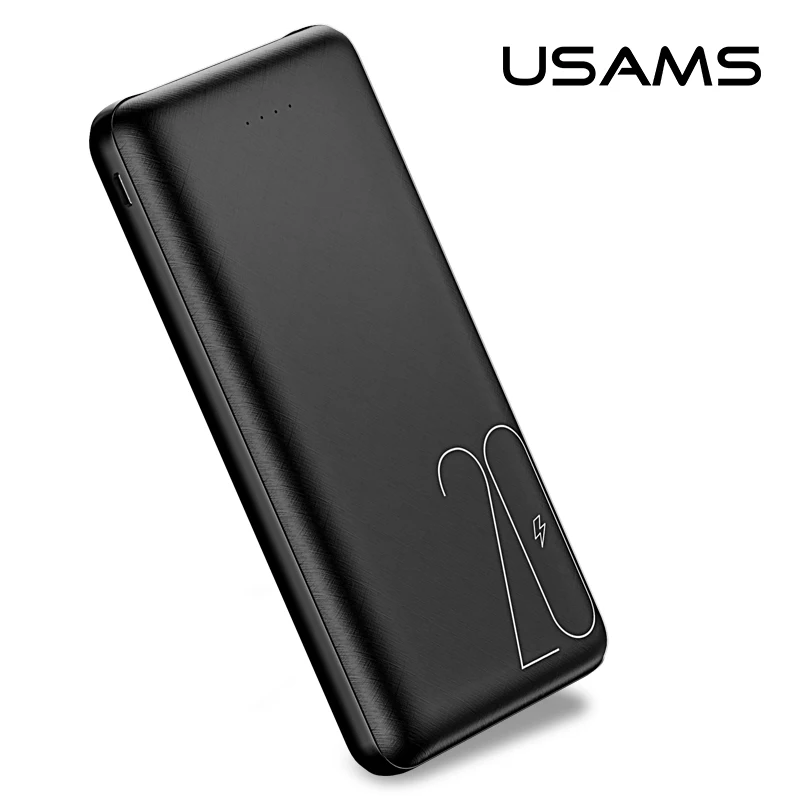 USAMS CD80 Dual USB мобильное зарядное устройство большой емкости портативный Power Bank 20000 мАч