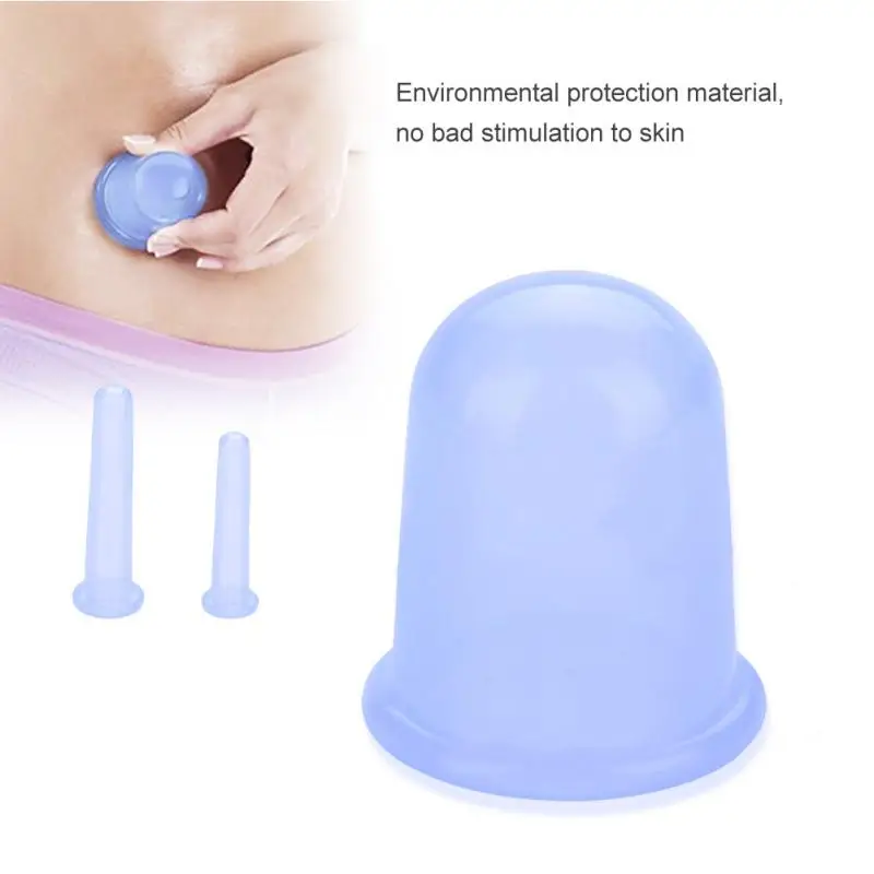 Hotsale non-toxic  body cellulite vacuum suction silicone massage cup set silicone cupping cup