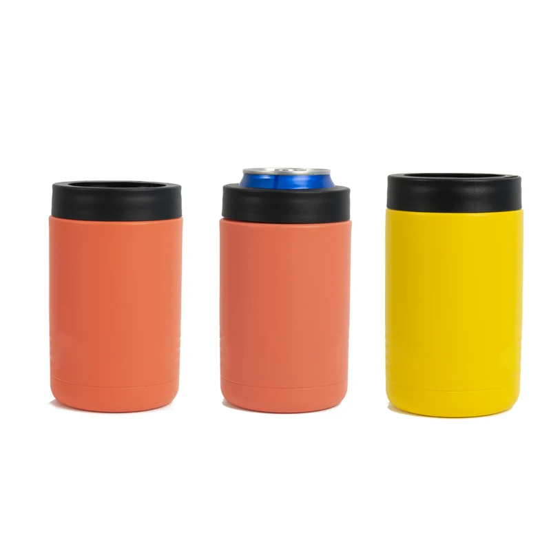 12oz Cola Can Cooler Beer Bottle Stainless Steel Holder Double Walled Tumbler Beer Can Cooler Insulator