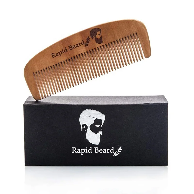 Wholesale private label oem folding comb and beard brush travel kit