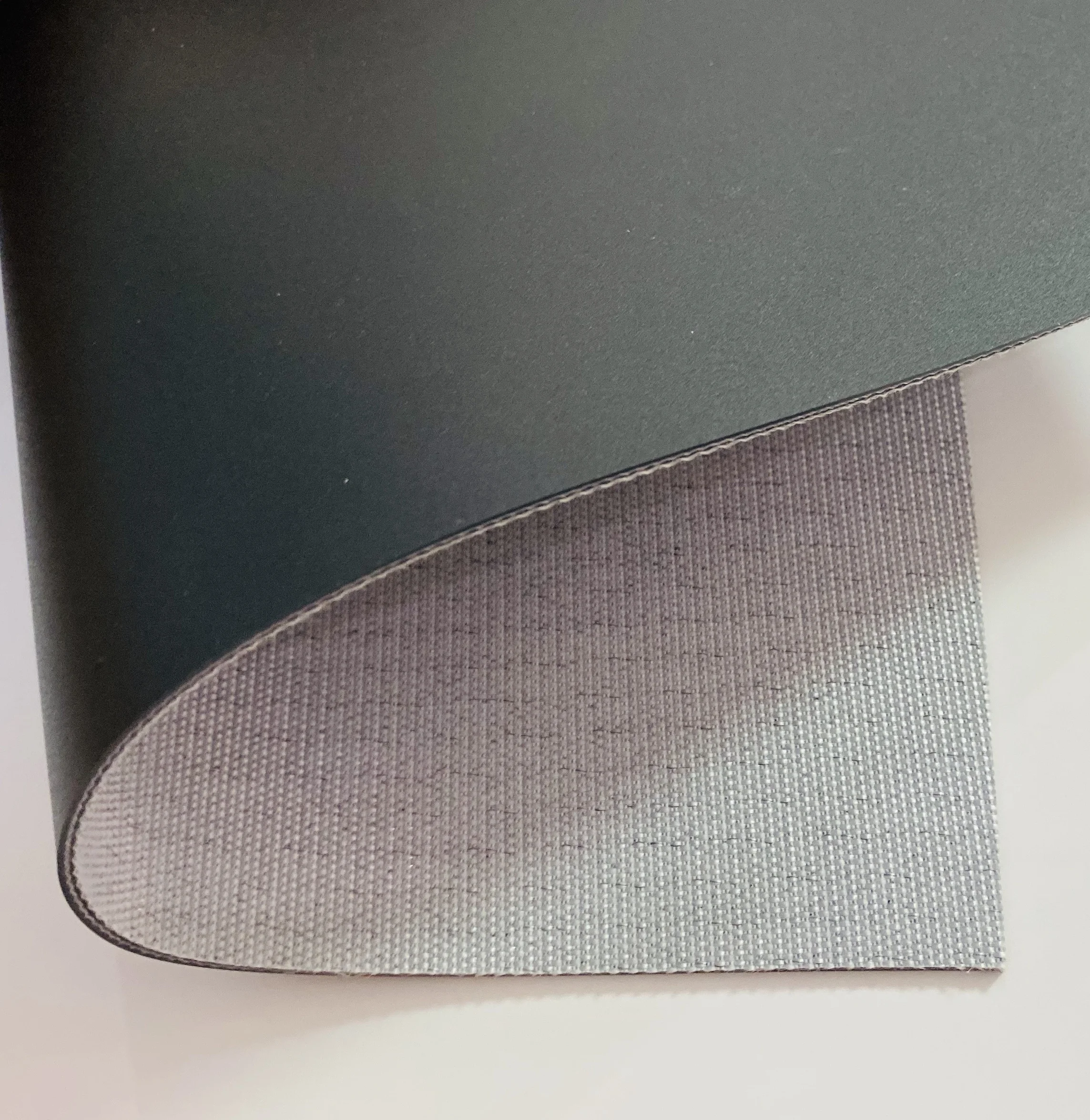 Black color PU conveyor belt for Textile Printing 2.2mm Polyurethane conveyor belt black matt