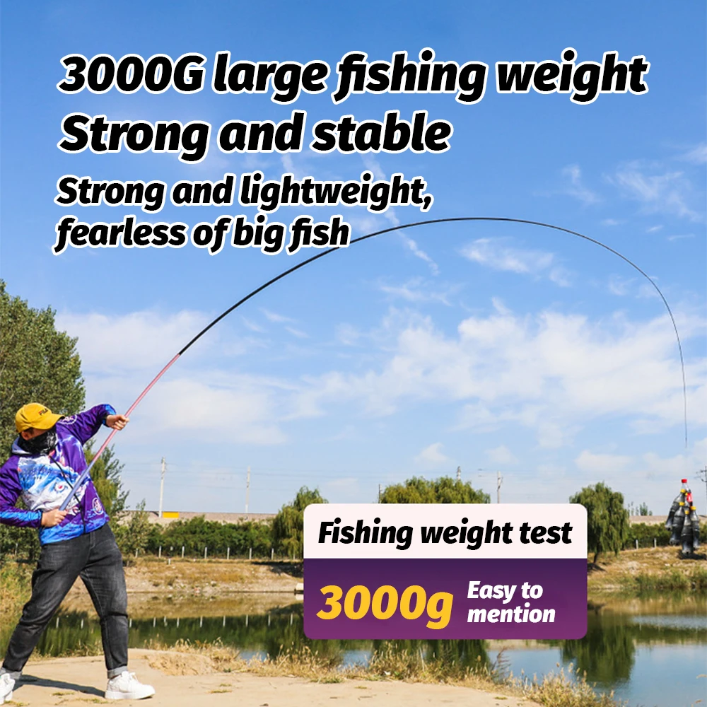 Wholesale 6H19 tonality High Carbon Telescopic Carp Fishing Rods 3.6m-8.1m for All Water Types