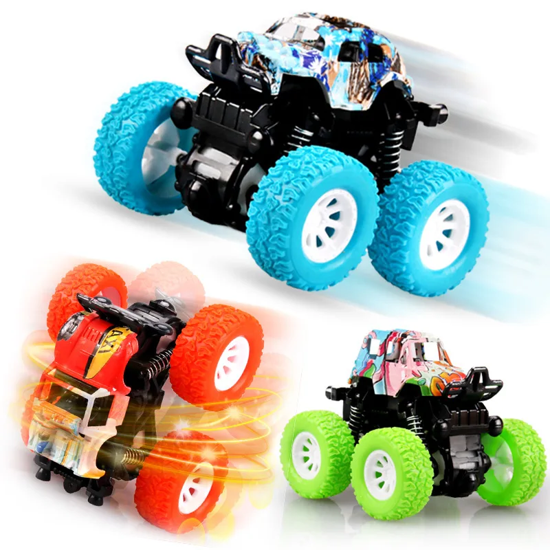 
Inertia Four-Wheel-Drive off-Road Vehicle Children Simulation Model Car Anti-Shatterproof Toy friction Car Inertia 4WD toys 
