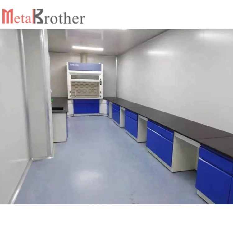 School Student Lab Furniture Chemical Laboratory Workbench steel Wood Laboratory Work Table