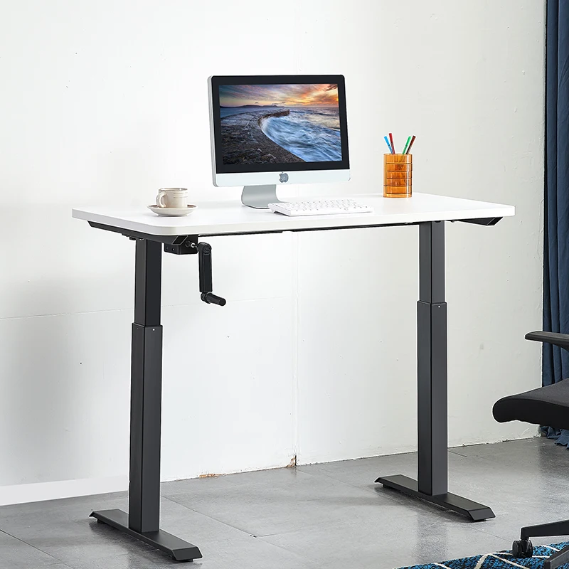 Metal Assemble Children Steady Table Manual Sit To Standing Ajustable For School Computer Adjustable Height Office Desks