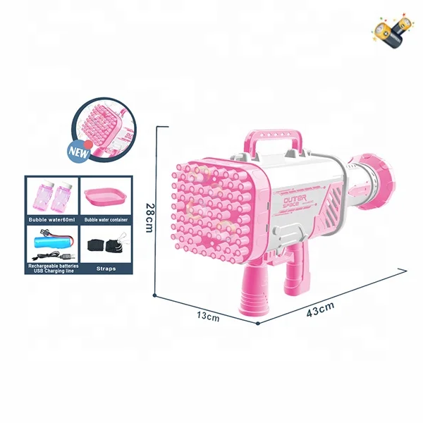 Новый Мощный водяной пистолет 2022 Armas De Juguete Rocket Boom пусковое устройство для пузырей с 64 69