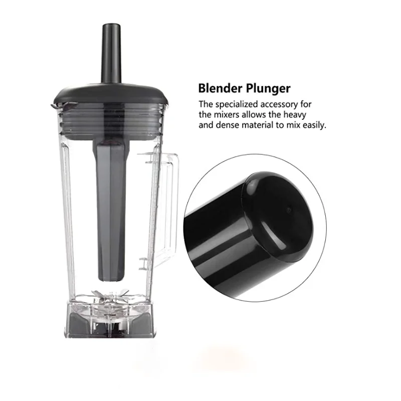 
Blender Accessories Durable Tamper Accelerator Plastic Stick Plunger 