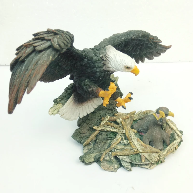 Wholesale Custom Resin America Concrete Large Eagle Statues Bird Decor Ornament Garden Animal Figurines for Sale