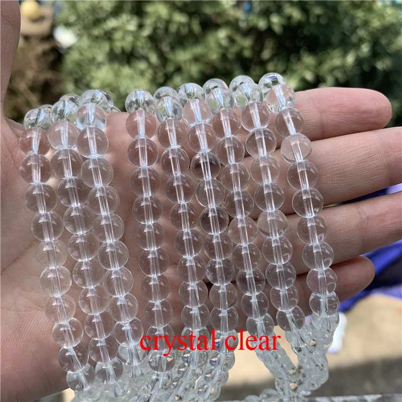 
50pcs/strand 8mm round glass beads black matte beads for jewelry making jewelry diy accessories 