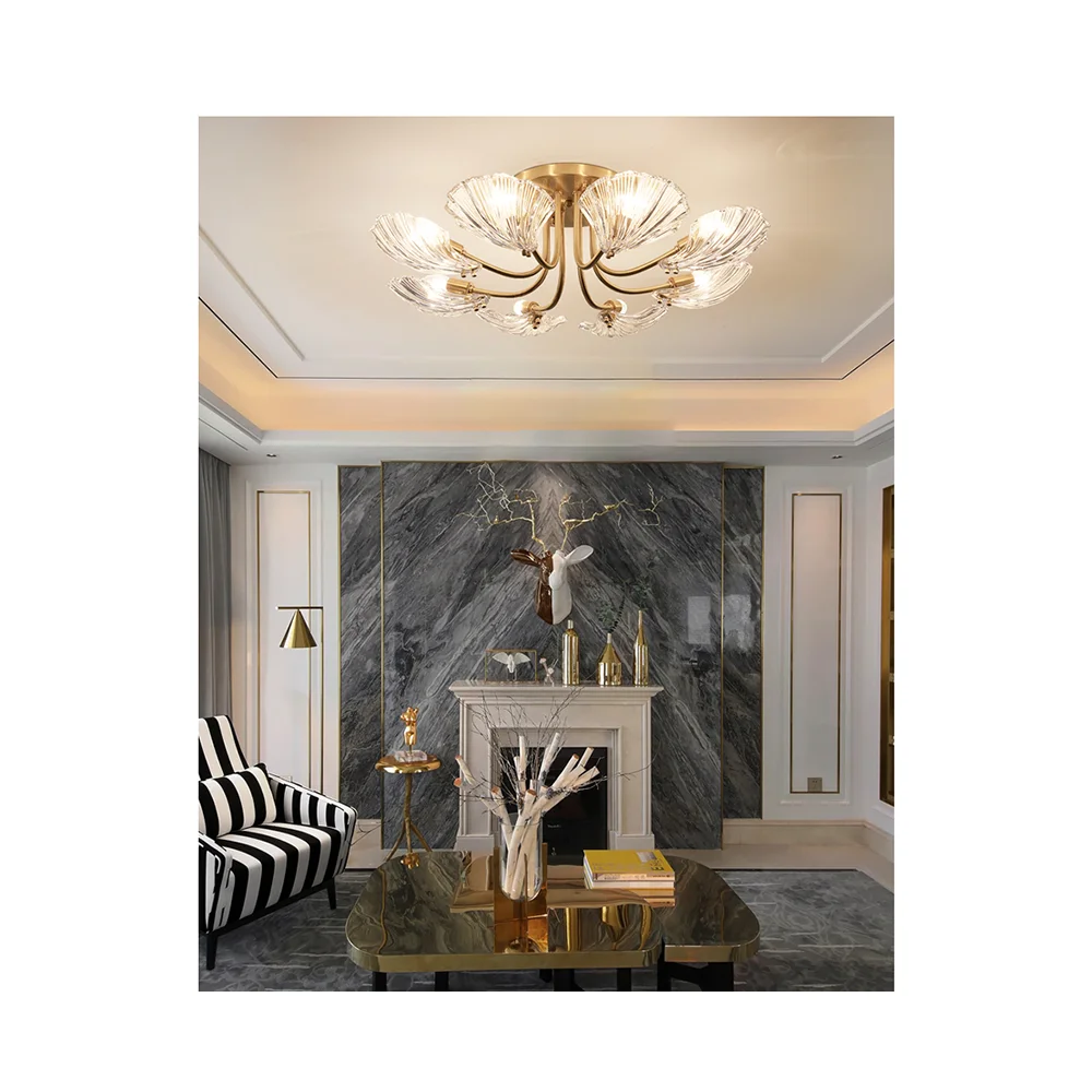 Factory Directly Luxury Modern Bedroom Living Room Hanging Led Ceiling Light for Living Room