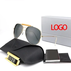 Classic Pilot Sunglasses Polarized 100% UV Blocking Gradient glass lens for Men Women Driving Sun glasses