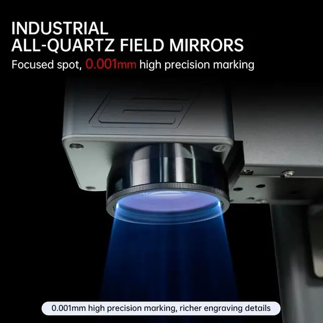 DAJA S4 Small Mini Optical Rotary Color Metal Jewelry Ring Bracelet Dog Tag Granite Fiber Laser Engraving Machine