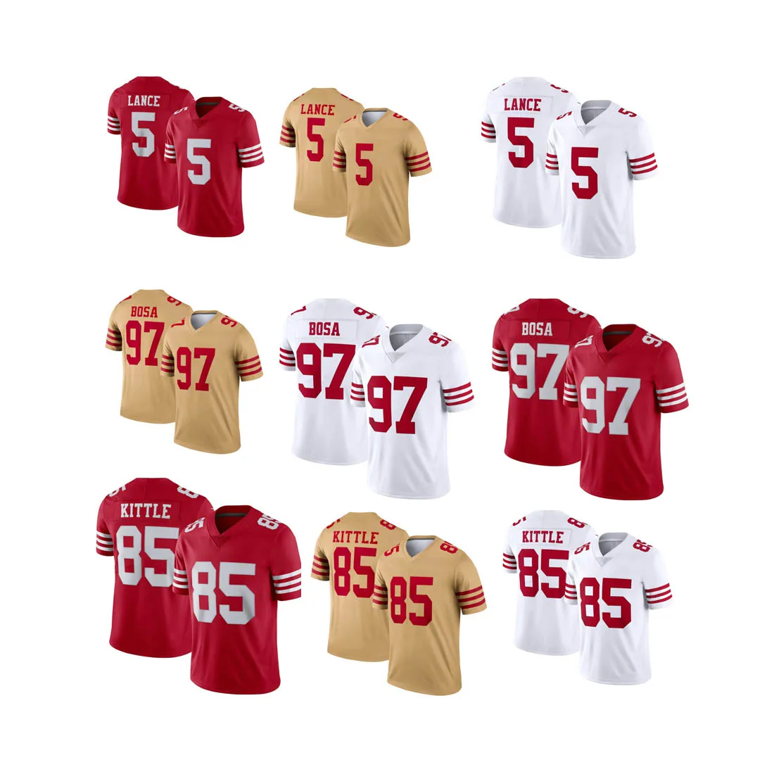 American football jersey for men  San Francisco Deebo Samuel Scarlet Limited Jersey original 1:1 football uniforms