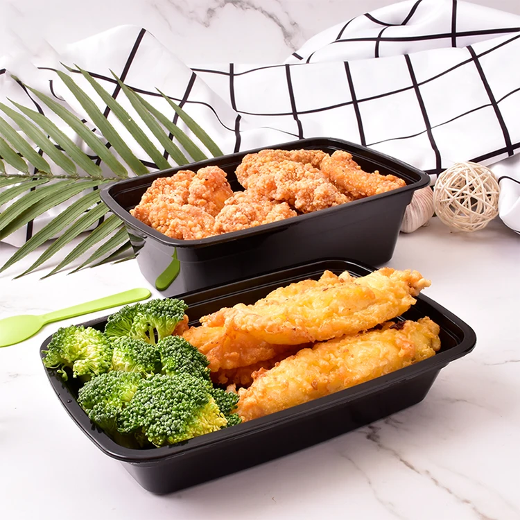 Wholesale Plastic Food Container PP Lunch Box Plastic Disposable Meal Prep Containers With Lids