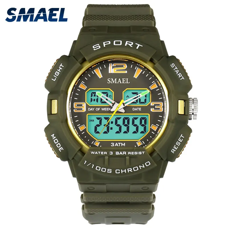 Hot Sale Luminous Hands Digital Wrist Watches 5 Bar Quartz Watch With Box