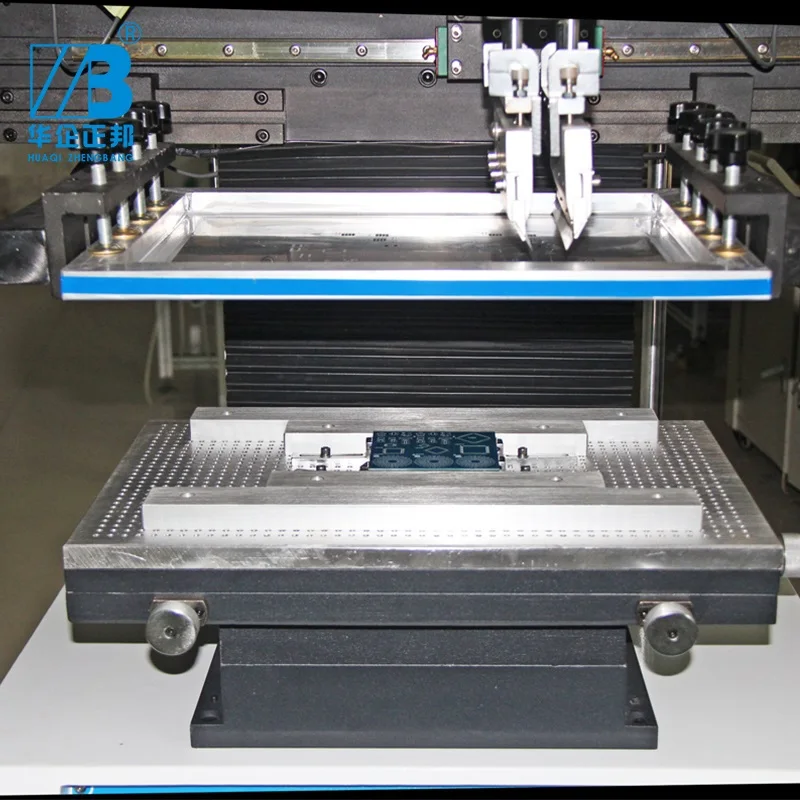 Semi-auto cheap color touch screen pcb printing machine smt and solder paste printer