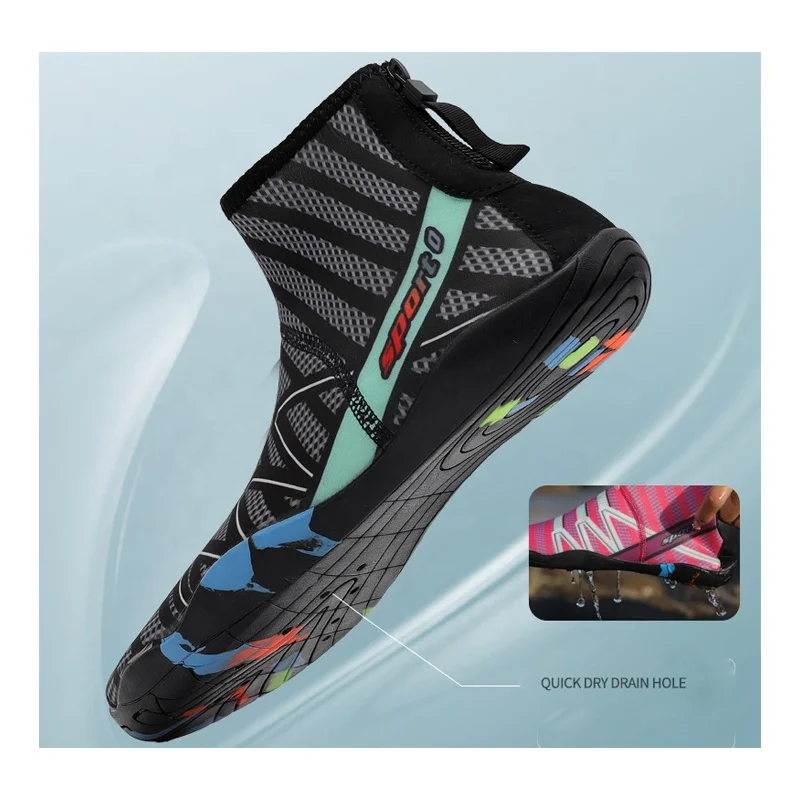 wholesale Woman New Style Water shoes High Tube Aqua Socks Swim Non-Slip Quick Dry Beach Walking Surf Wading Sea work shoes mans