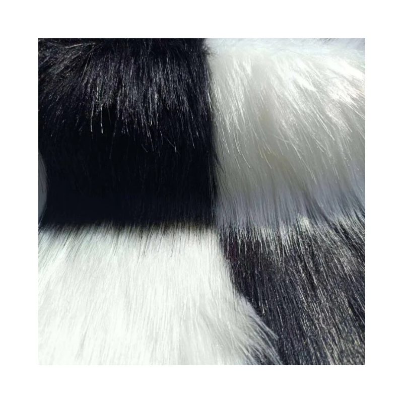 2023NEW Style and Comfortable touch 100%polyester Faux Rabbit Fur jacquard fabric for blanket Home Textiles